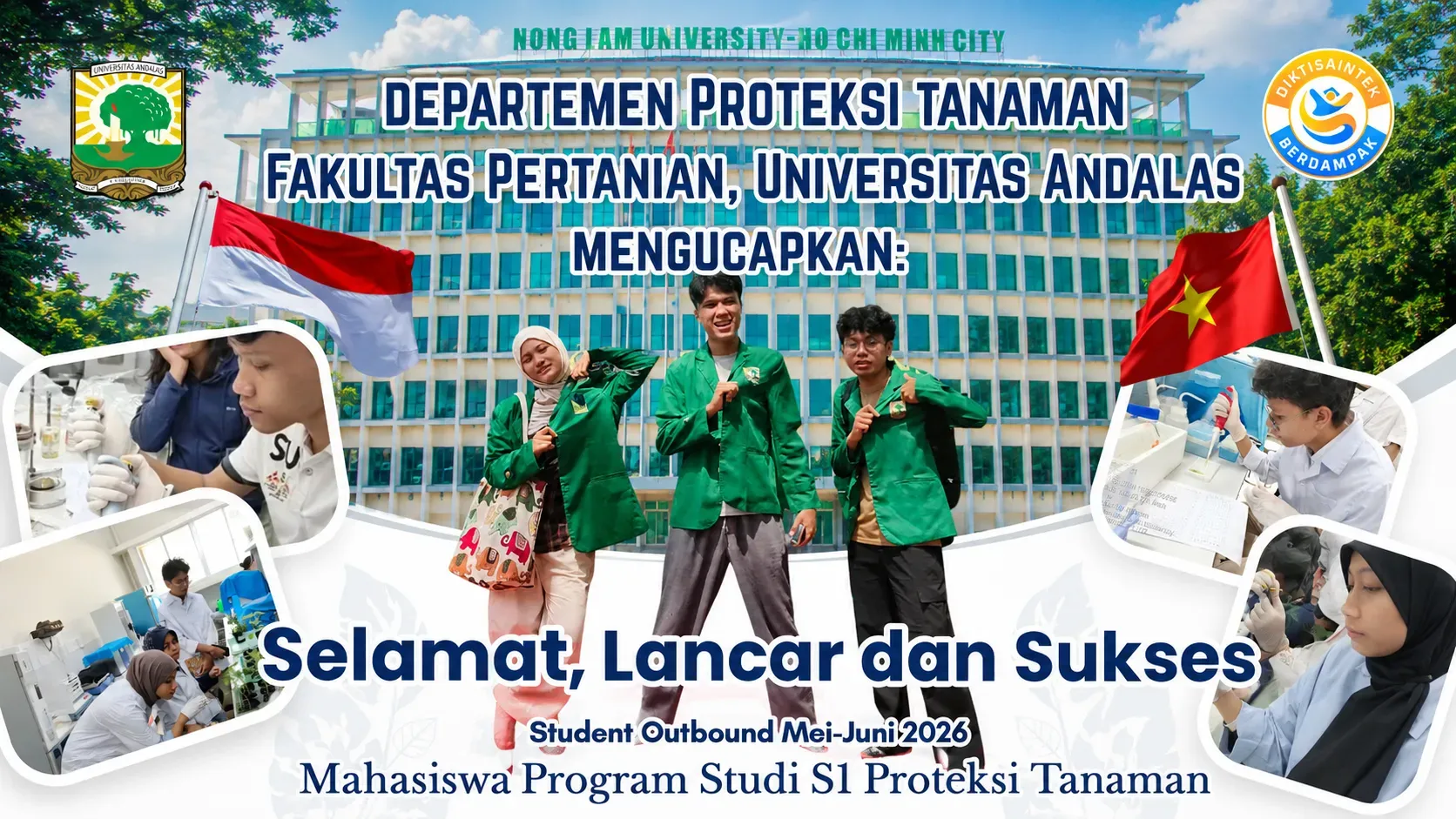 Plant Protection Undergraduate Students Participate in Student Outbound Program at Nong Lam University, Vietnam 2026